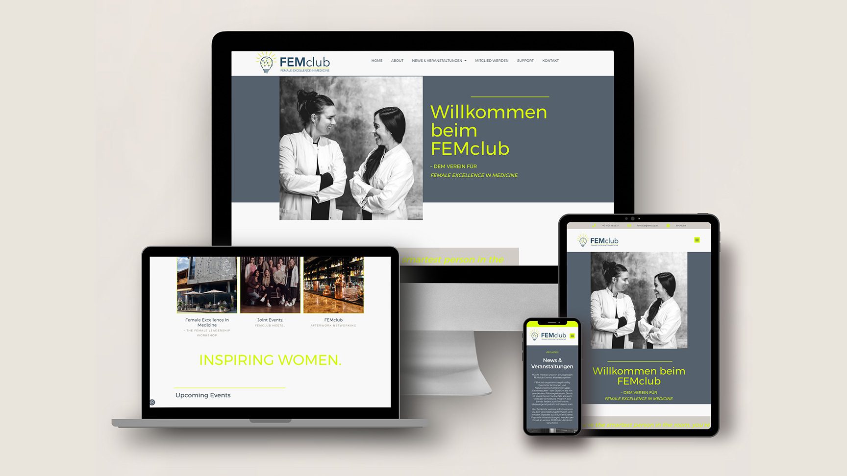 FEMclub Website Design by GOJA